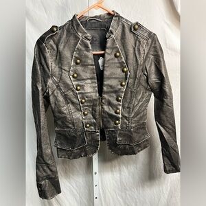 Uniquism faux leather jacket